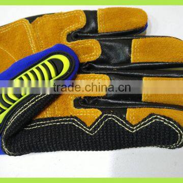 Full Palm Cow Leather Gloves/ Welding Gloves/ Heat Resistant Gloves photo-6