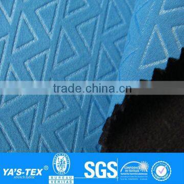 Emboss polar fleece softshell jacket fabric