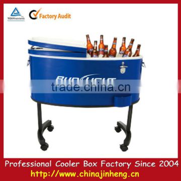 Rolling cooler beverage cart