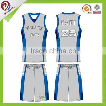 Dye Sublimation Basketball Uniform Wholesale Custom Reversible Basketball Jersey Unifrom photo-6