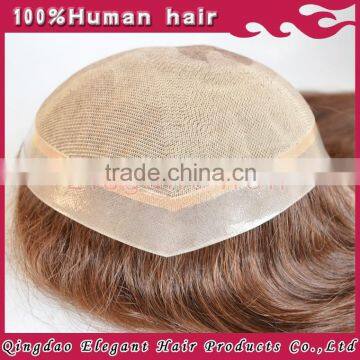 2015 New Products Wholesale Natural Looking Human Hair Super Silk Top Toupee for Woman With Knots Invisiable photo-5