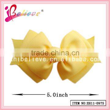 The best quality factory wholesale price elegant women ribbon bow french barrette (XH11-0975)