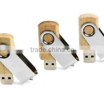 Nature Wood Swivel USB Stick 2.0 8GB