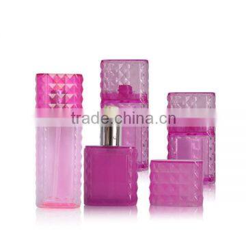 Red Color Cosmetic Lotion Pump Bottle , Cosmetic Cream Bottle Series