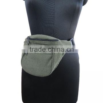 Quality waist pouch mobile cover money belt washable canvas satchels