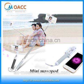 2015 hot selling handheld mini monopod for cellphone with remote