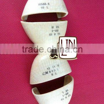 The newest design of fiberglass toe cap with strip