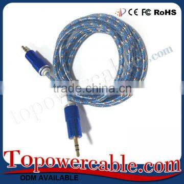 China Supplier Whosale Double Car 3.5mm M-M Audio Stereo AUX Cords