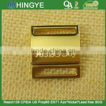 2015 New Arrive Gold Color Metal interlocking buckles for Swimming wear --15803