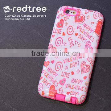 Diamond 3D Emboss Pronting Colorful TPU+PC Mobile Phone Case for Iphone 6s 6plus 7