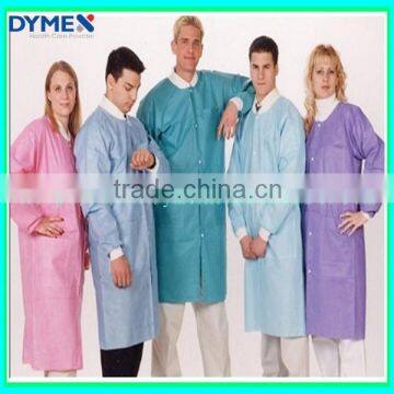 Dymex New Style Colored Antistatic Disposable Knitted Cuff Lab Coats