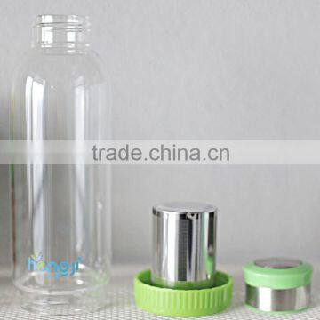 500ml Car Sport Outdoor Portable Sports High Borosilicate Tea Filter Glass Water Bottle With Tea Infuser 2015 photo-4