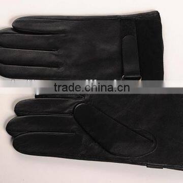 New adhesion belt design Men leather gloves used for keeping warm in autumn and winter