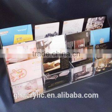 GH-RZ528 Magazine Clear Acrylic Table Dispaly File Stand Racks For Office ,top Grade Acrylic Display Rack photo-3