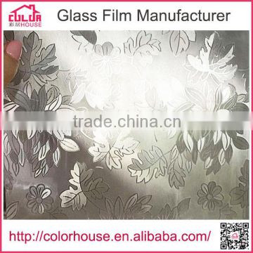 Flower embossed Static cling window film