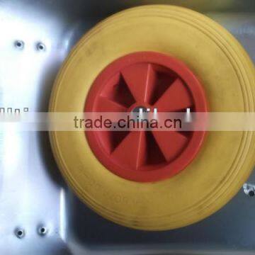 airless pu wheels for wheelbarrow 4.00-8