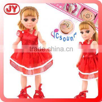 Red ballet dress 18 inch toy doll with EN71