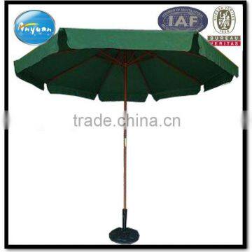 2.7m 3m 3.5m UV polyester wooden outdoor garden umbrella