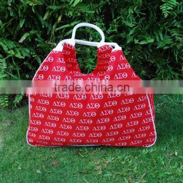 Wholesale Blanks Microfiber Large Fshional Tote Bag Shopping Handbags PU Leather Handle photo-4