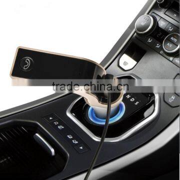 LED Bluetooth Car FM Transmitter Handsfree Car Kit MP3 Music Player Radio Adapter With Single USB Car Charger T853A