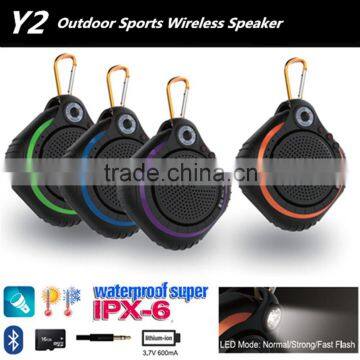 2016 Mini Portable Outdoor Sports Wireless Bluetooth Speaker with LED light