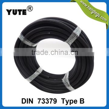 ts16949 yute brand 1/8 inch nbr using diesel black cotton overbraided fuel hose