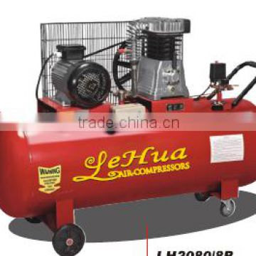 300L 4KW 5.5HP 400L/min capacity Portable Belt Driven air compressor with 2080 air compressor pump