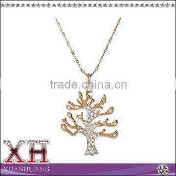 925 Sterling Silver Tree Shape pendant necklace