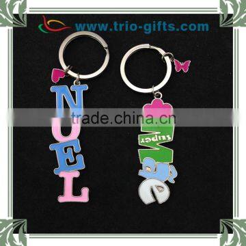 Promotional Alphabet Zinc Alloy Keychain