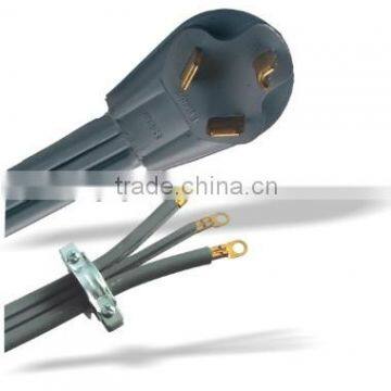 Dryer Cord NEMA 10-30P Plug With SRDT Flat Cord UL CUL Approval.