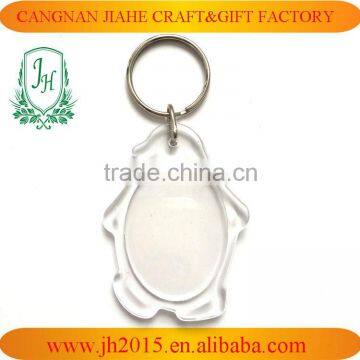 Wholesale Plastic Keychain Promotional Acrylic Keychain With Logo Insert Blank Keychain photo-3
