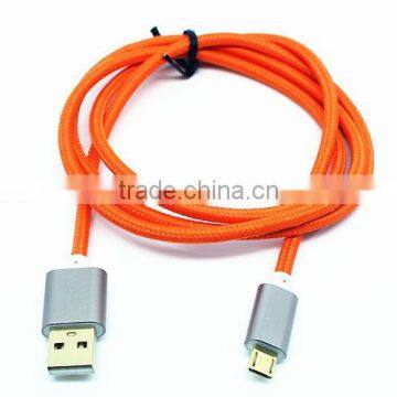New fashion micro metal aluminum usb charger data cable multi function usb data transfer and charging cable