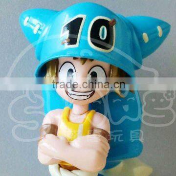 Plastic Blue Colored Figure Decoration Toys,Blue Figure Figurine