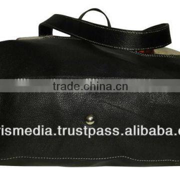 Handmade Moroccan Kilim Bags Tote Leather and Kilim Handbag New Style Ref22 photo-4