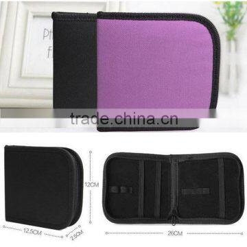 12.5*11.5*2.5 stainless steel/ plastic/ pu/metal sewing kit in zipper pouch