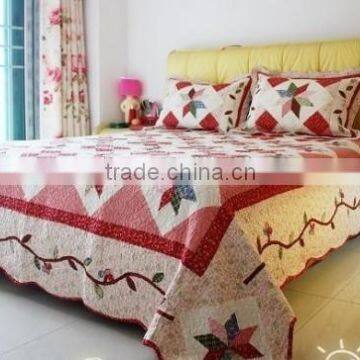Brand New Style Pretty Flowers Bedding Set Patchwork Quilt Cotton Quilt Quality Choice photo-4