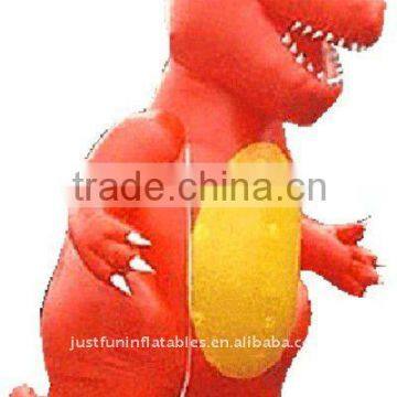 inflatable huge red dinosaur