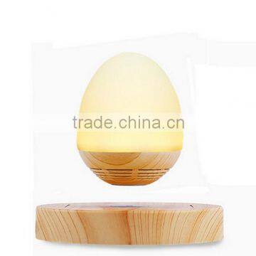 Originality LED Levitating Bluetooth Speaker Wood Grain Base Floating Maglev Speaker