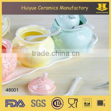 Ceramic Salt and Sugar Canister, Spice Jar, Spice Canister photo-2