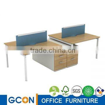 4 seat workstation, office workstation with pedestal