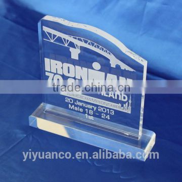 2015 clear cheap acrylic trophy blanks, acrylic trophy design