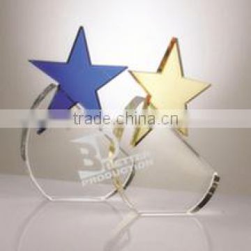 2015 new design star crystal trophy