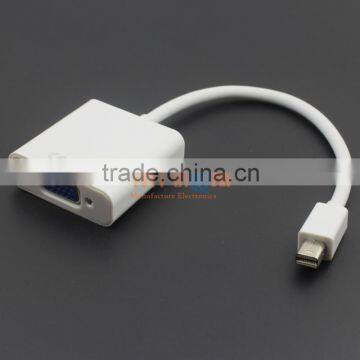 White Active Mini Displayport DP to VGA RGB Female adapter cable support ATI eyefinity