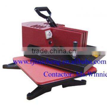 Manual wobble heat transfer press machine tshirt