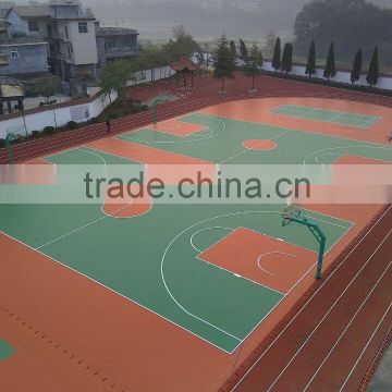 ITF Certified Silicone PU Court Surface for Stadium Volleyball/Basketball/Tennis/Badminton Court