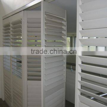 Wholesale cheap china blinds factory direct custom pvc security outdoor window venetian plantation shutters singapore