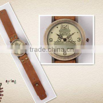 Classic Craft leather ladies wirst watches