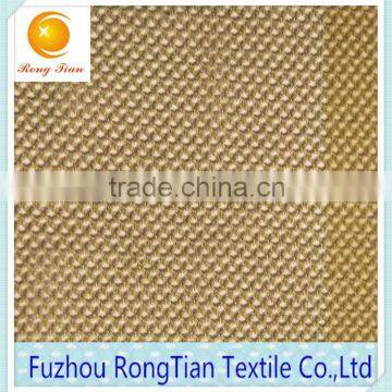 Wholesale soft light yellow polyester tricot diamond mesh fabric for chair