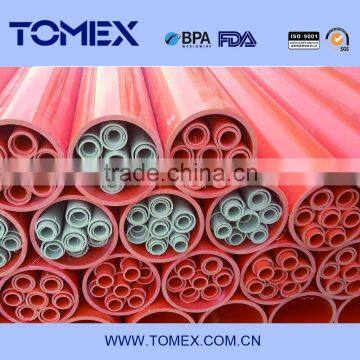 ASTM standard orange color PVC pipe for supply water made in China
