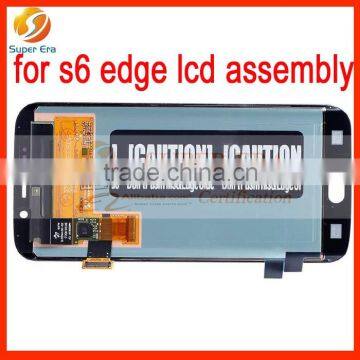 Best price lcd touch screen display For Samsung Galaxy S6 Edge, For Samsung Galaxy S6 Edge lcd digitizer perfect testing